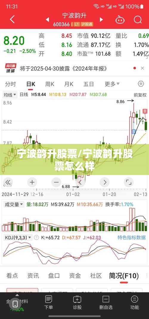 宁波韵升股票/宁波韵升股票怎么样