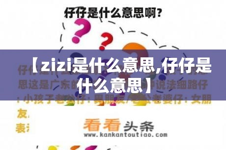【zizi是什么意思,仔仔是什么意思】
