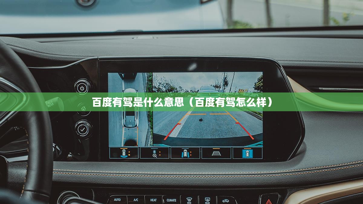 百度有驾是什么意思（百度有驾怎么样）