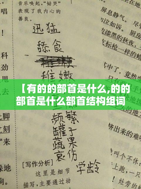 【有的的部首是什么,的的部首是什么部首结构组词和拼音】