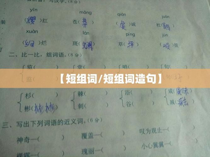【短组词/短组词造句】