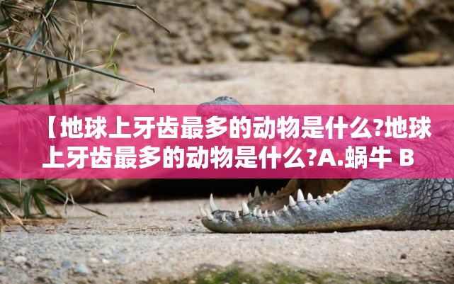 【地球上牙齿最多的动物是什么?地球上牙齿最多的动物是什么?A.蜗牛 B.鲸鱼 C.鳄鱼】