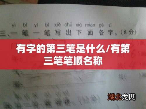 有字的第三笔是什么/有第三笔笔顺名称