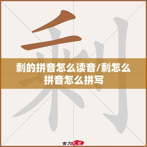 剩的拼音怎么读音/剩怎么拼音怎么拼写