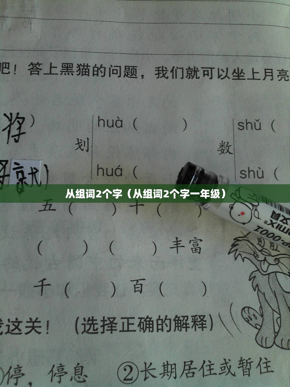 从组词2个字（从组词2个字一年级）
