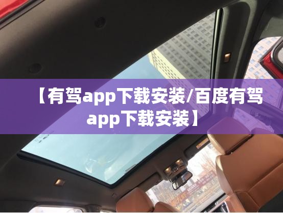 【有驾app下载安装/百度有驾app下载安装】