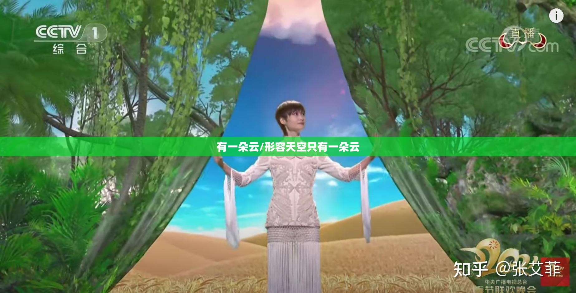 有一朵云/形容天空只有一朵云