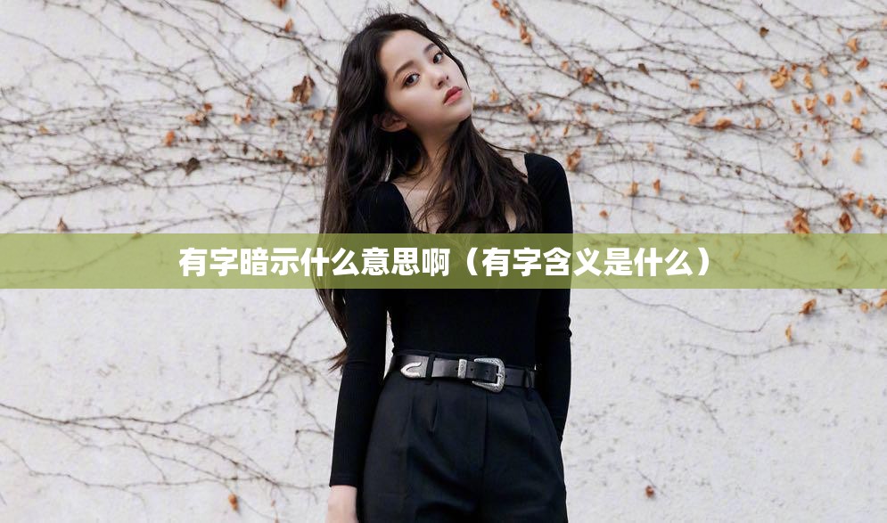 有字暗示什么意思啊（有字含义是什么）