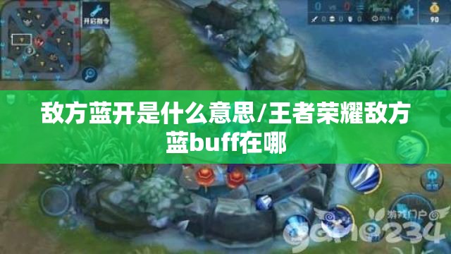 敌方蓝开是什么意思/王者荣耀敌方蓝buff在哪