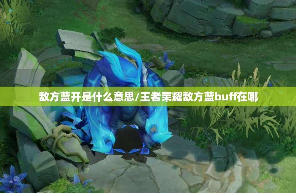敌方蓝开是什么意思/王者荣耀敌方蓝buff在哪