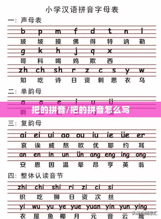 把的拼音/把的拼音怎么写