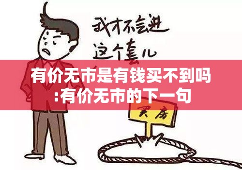 有价无市是有钱买不到吗:有价无市的下一句