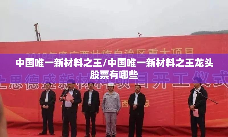 中国唯一新材料之王/中国唯一新材料之王龙头股票有哪些