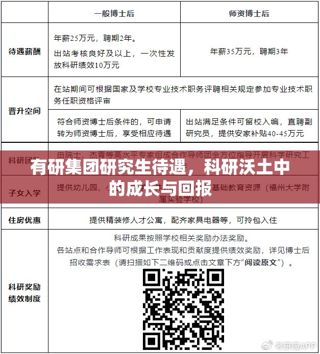 有研集团研究生待遇，科研沃土中的成长与回报