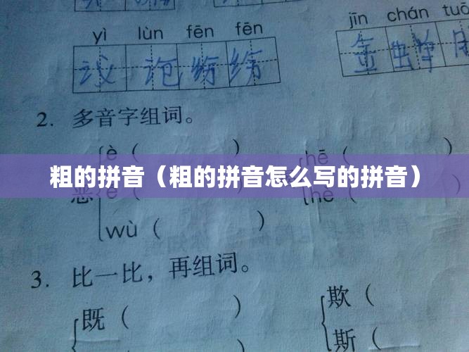 粗的拼音（粗的拼音怎么写的拼音）