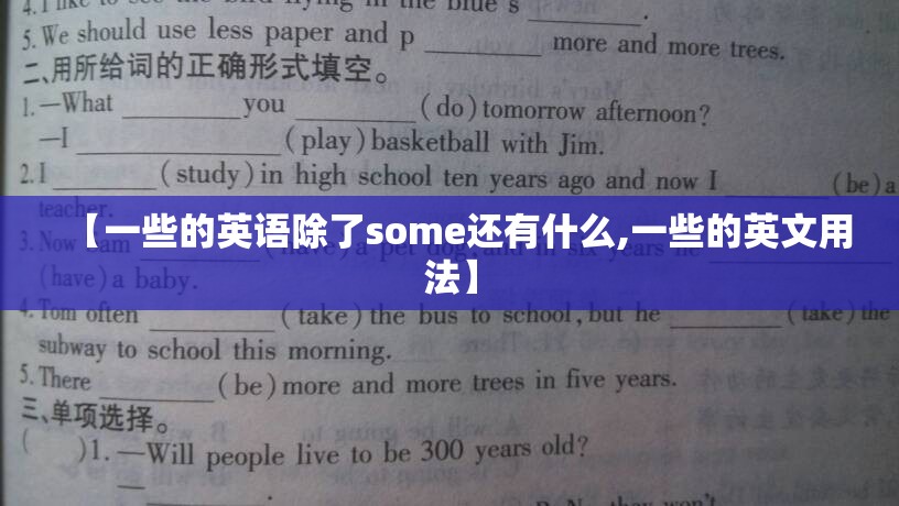 【一些的英语除了some还有什么,一些的英文用法】