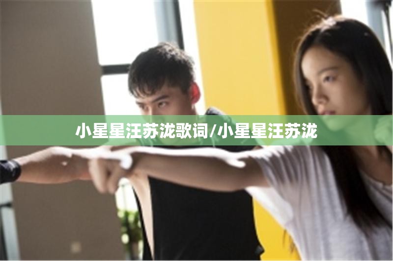 小星星汪苏泷歌词/小星星汪苏泷