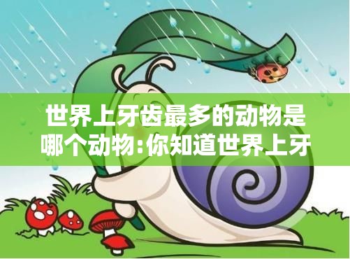 世界上牙齿最多的动物是哪个动物:你知道世界上牙齿最多的动物是什么
