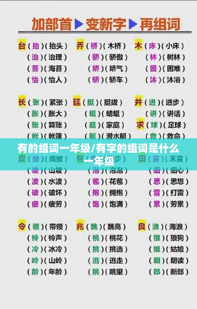 有的组词一年级/有字的组词是什么一年级