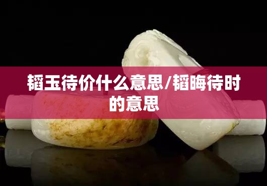 韬玉待价什么意思/韬晦待时的意思