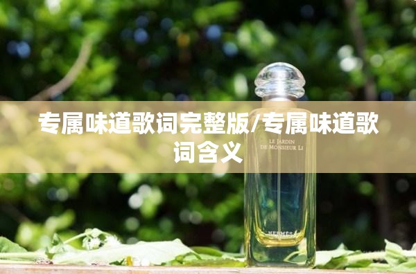 专属味道歌词完整版/专属味道歌词含义
