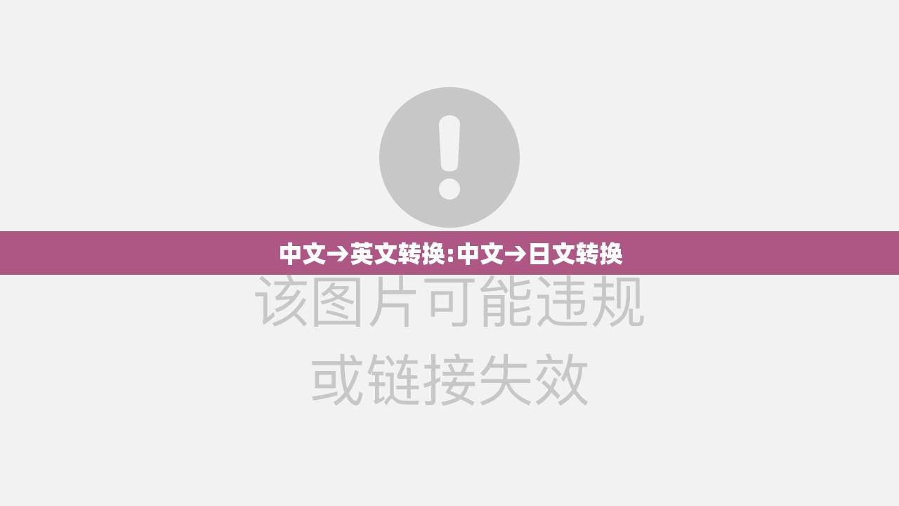 中文→英文转换:中文→日文转换