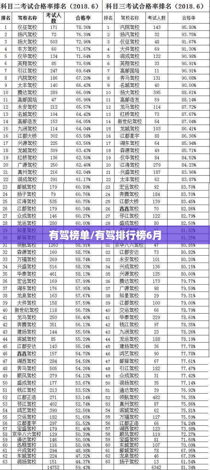 有驾榜单/有驾排行榜6月