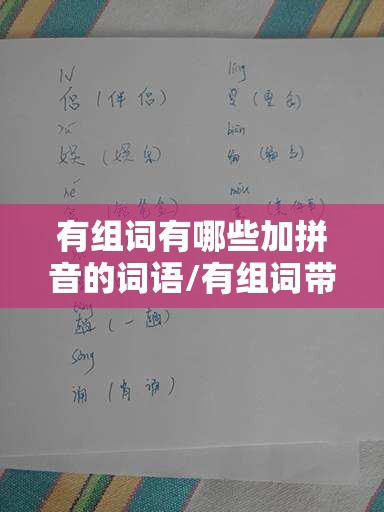 有组词有哪些加拼音的词语/有组词带拼音