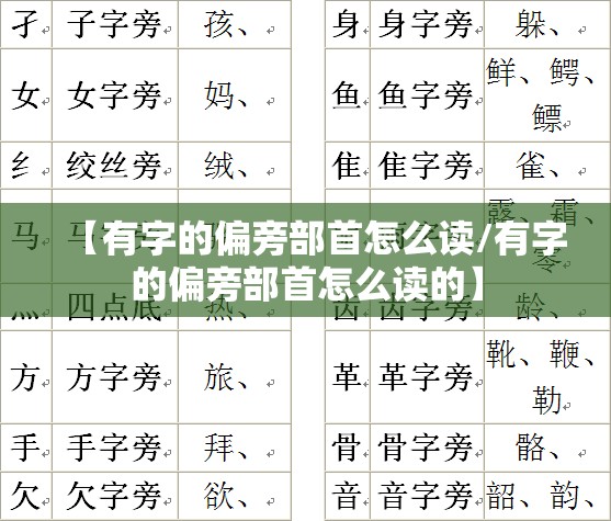 【有字的偏旁部首怎么读/有字的偏旁部首怎么读的】