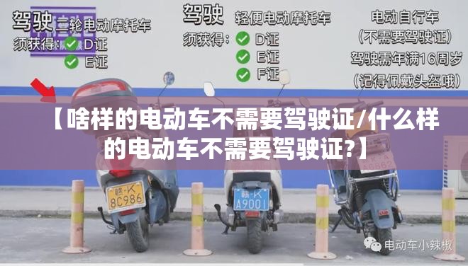 【啥样的电动车不需要驾驶证/什么样的电动车不需要驾驶证?】