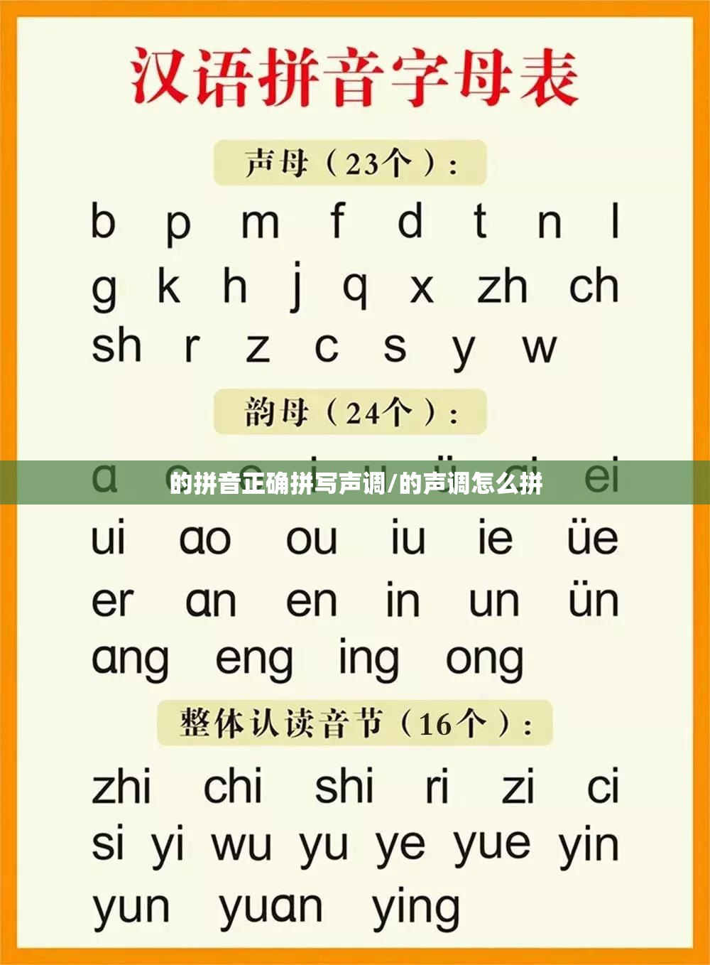 的拼音正确拼写声调/的声调怎么拼
